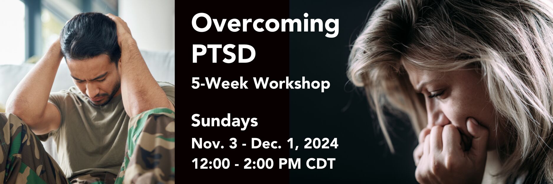 Overcoming PTSD 5-Week Workshop Nov. 2024